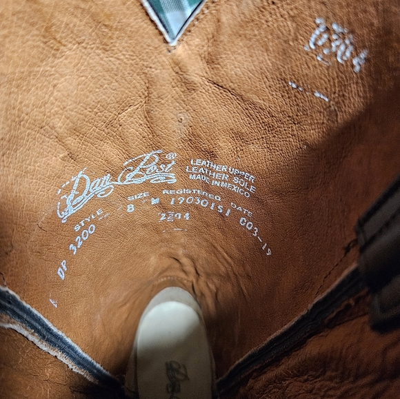 Dan Post Black Western / Cowboy Boots Size 8 - Picture 6 of 6